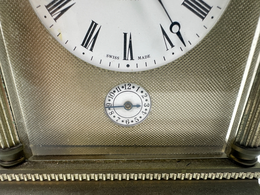 Stunning Matthew Norman London Brass Repeater Carriage Clock Working 4W X 3.5D X 7H Very Heavy [Photo 4]