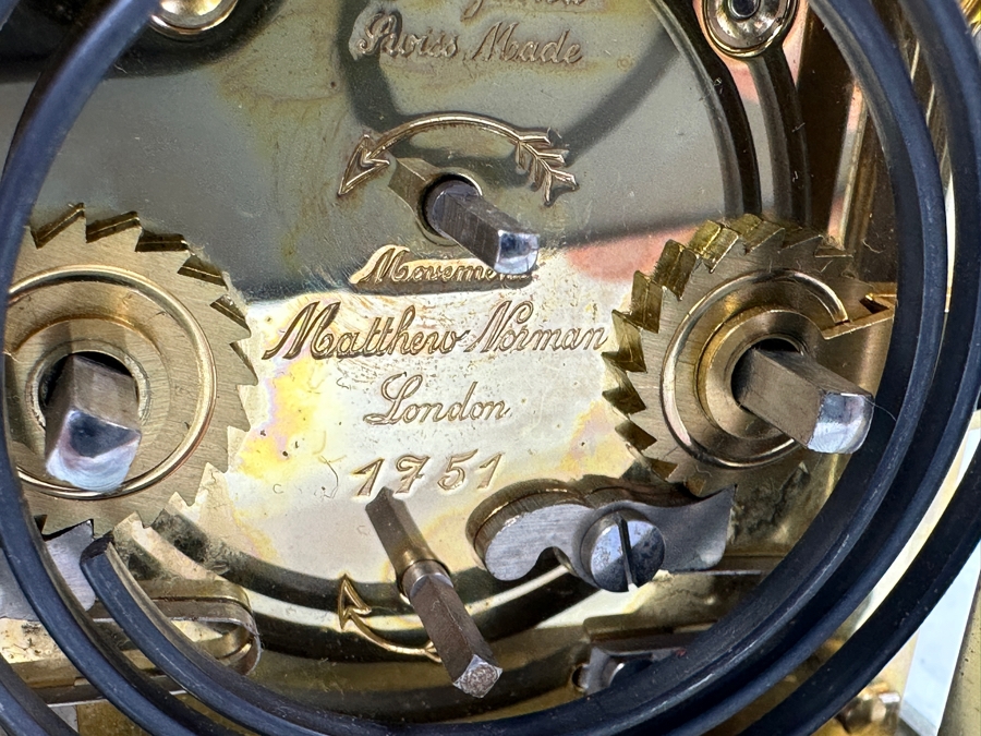 Stunning Matthew Norman London Brass Repeater Carriage Clock Working 4W X 3.5D X 7H Very Heavy [Photo 12]