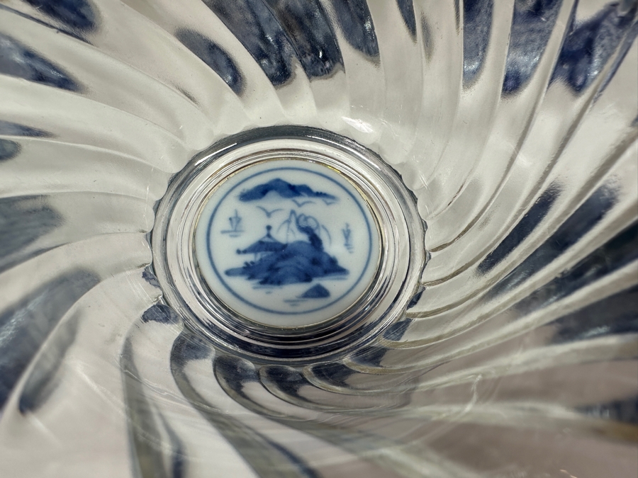 (10) Sanyo Ceramic Ryuho Kiln Shozui Glass Dessert Bowls Cups Made In Japan 3.75H [Photo 7]