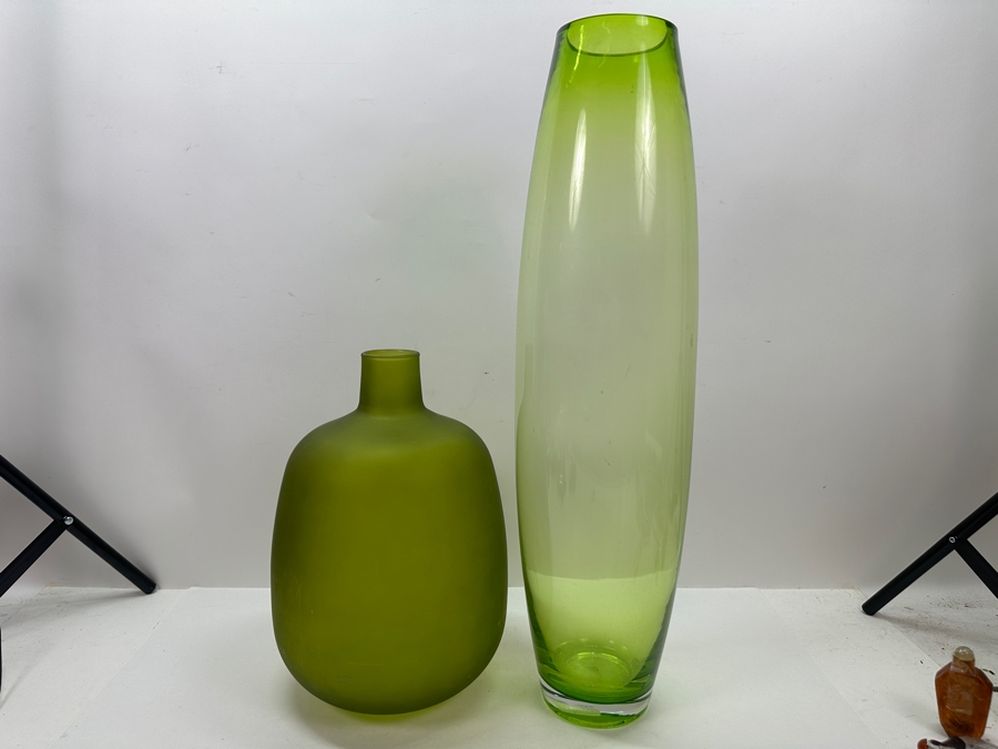 Large Of Large Glass Vases From Z Gallerie 13.5H & 23.5H [Photo 2]