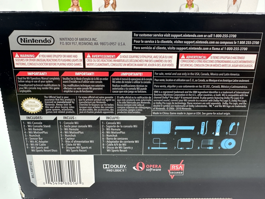 New Nintendo Wii Gaming Console Includes Wii Sports + Wii Sports Resort + Wii MotionPlus And New Wii Fit Plus [Photo 4]