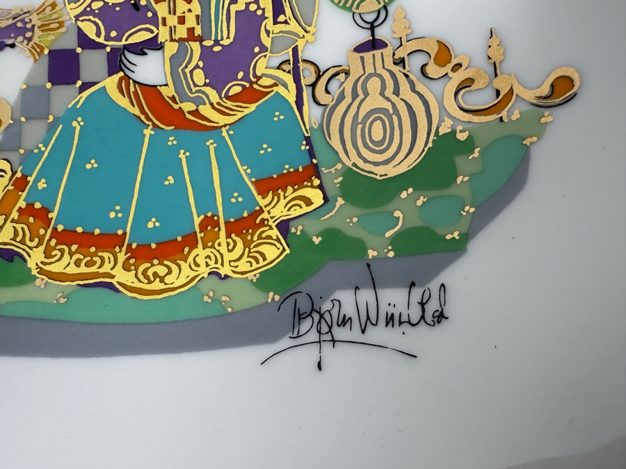 Rosenthal Studio-Linie Germany Bjorn Winblad Porcelain Dish 1987 S.E.S.S. New Factory Inauguration May 1987 7 X 7 [Photo 3]