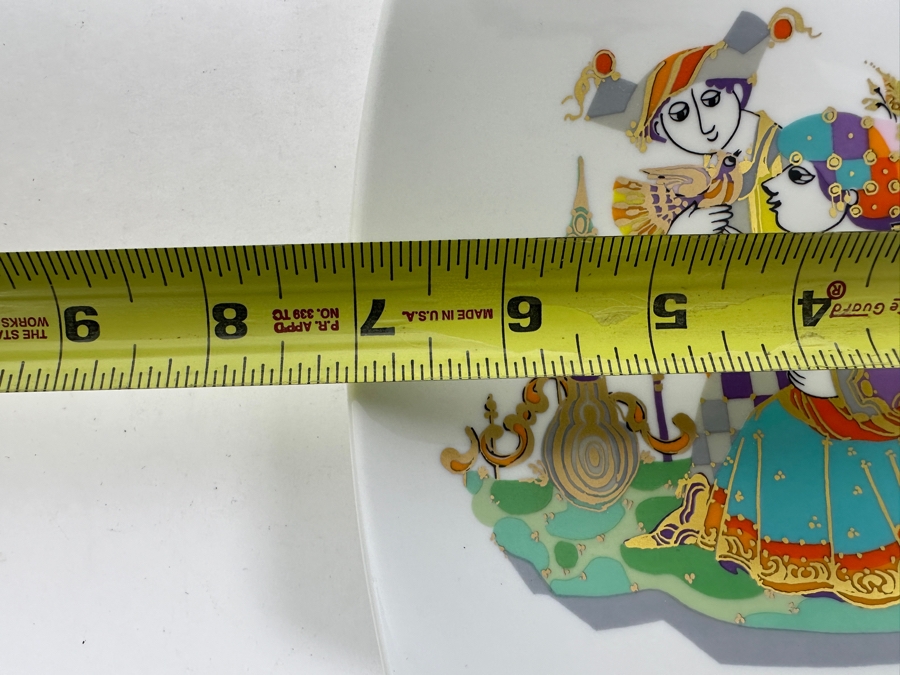 Rosenthal Studio-Linie Germany Bjorn Winblad Porcelain Dish 1987 S.E.S.S. New Factory Inauguration May 1987 7 X 7 [Photo 6]