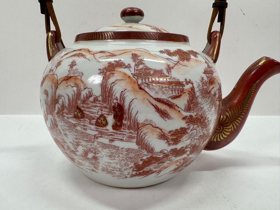 Vintage Japanese Kutani Teapot 8W X 8.5H [Photo 6]