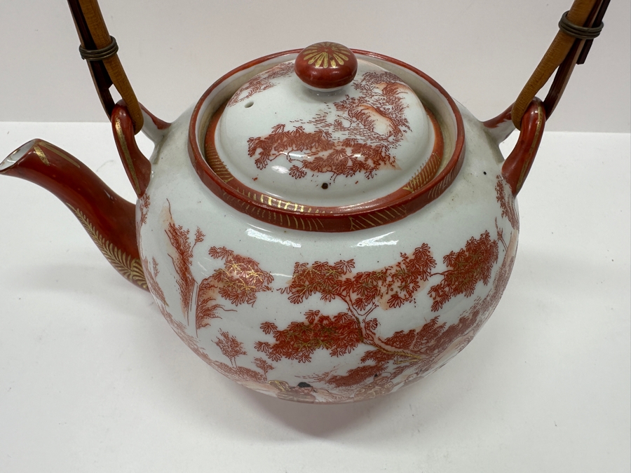 Vintage Japanese Kutani Teapot 8W X 8.5H [Photo 5]