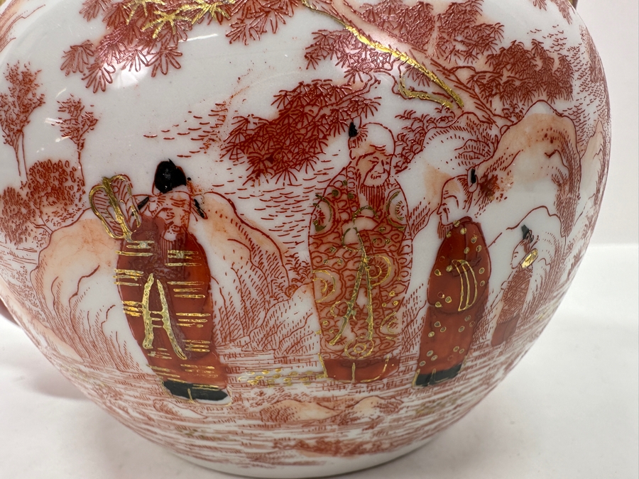 Vintage Japanese Kutani Teapot 8W X 8.5H [Photo 3]