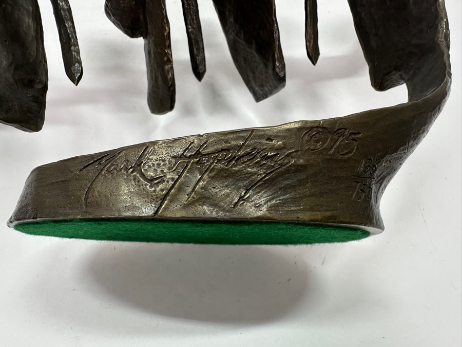 Mark Hopkins Bronze Sculpture Titled 'Trio' 1995 Numbered 135 Of 750 16W X 6D X 10H [Photo 10]