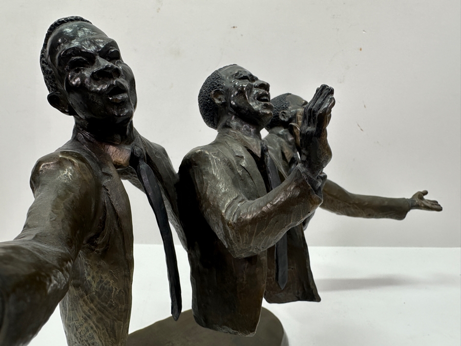 Mark Hopkins Bronze Sculpture Titled 'Trio' 1995 Numbered 135 Of 750 16W X 6D X 10H [Photo 8]
