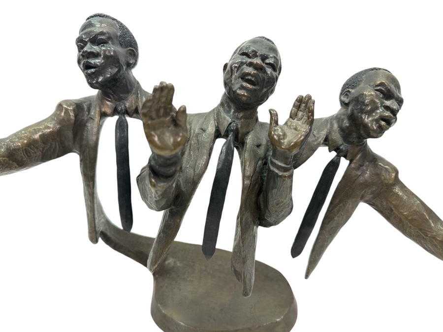 Mark Hopkins Bronze Sculpture Titled 'Trio' 1995 Numbered 135 Of 750 16W X 6D X 10H [Photo 1]