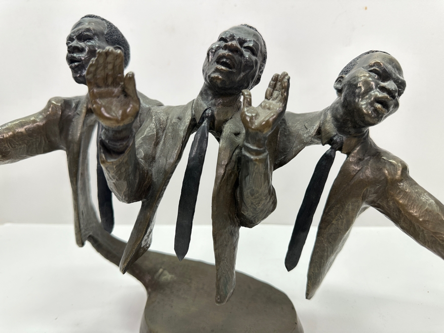 Mark Hopkins Bronze Sculpture Titled 'Trio' 1995 Numbered 135 Of 750 16W X 6D X 10H [Photo 5]