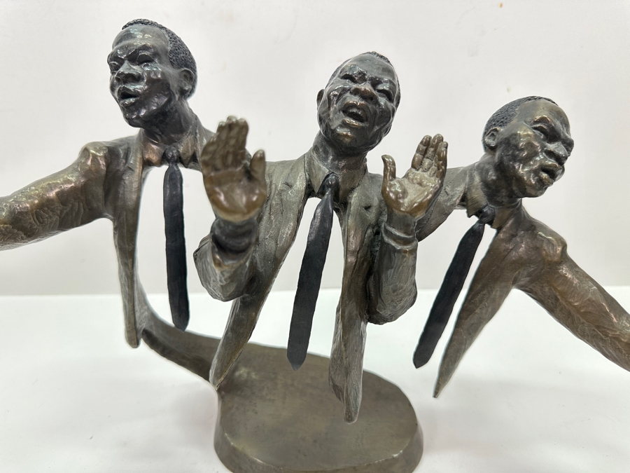 Mark Hopkins Bronze Sculpture Titled 'Trio' 1995 Numbered 135 Of 750 16W X 6D X 10H [Photo 3]
