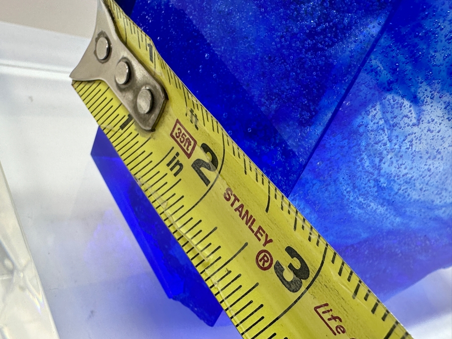 Liuli Gongfang Liuligongfang Crystal Glass Fish Sculpture Artist Signed 2002 With Original Box Taiwan Artistic Chinese Glassware 8.25W X 8H [Photo 10]