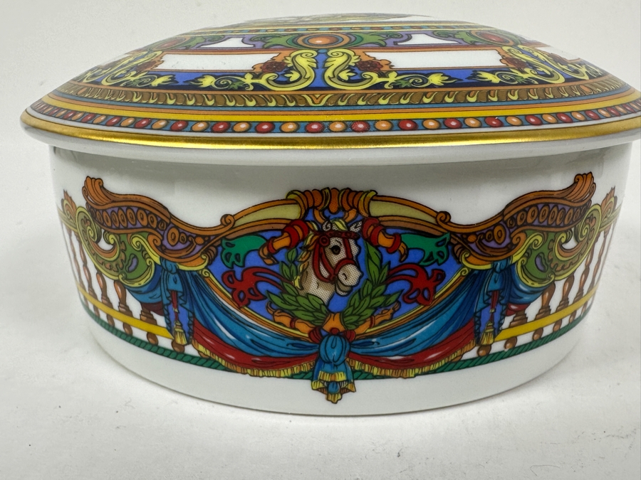 GUCCI Porcelain Box Made In France Carousel Horse 6W X 2.75H [Photo 8]