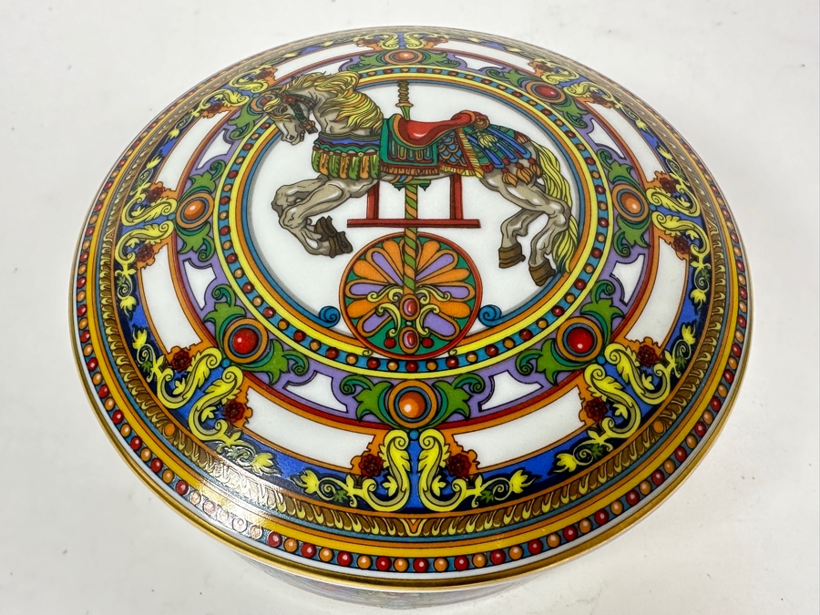 GUCCI Porcelain Box Made In France Carousel Horse 6W X 2.75H [Photo 2]
