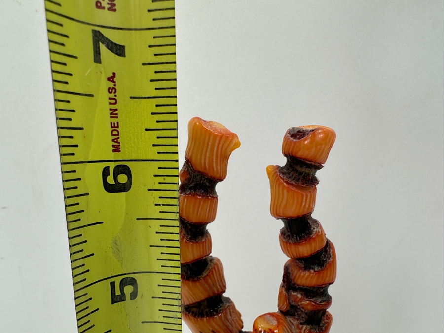 Fossilized Organic Sculptural Red Coral 6.25H 174.5g [Photo 13]