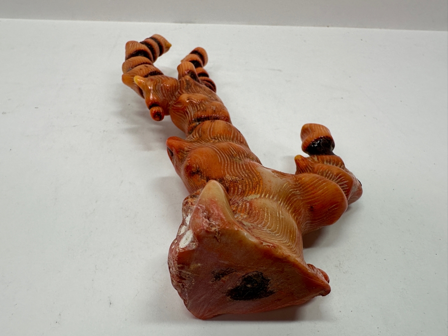 Fossilized Organic Sculptural Red Coral 6.25H 174.5g [Photo 17]