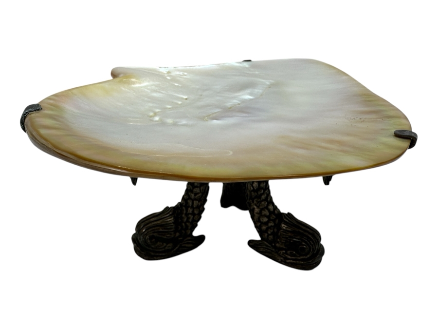 Vintage Maitland-Smith Mother Of Pearl Caviar Dish 7.5W X 6D X 3H [Photo 1]