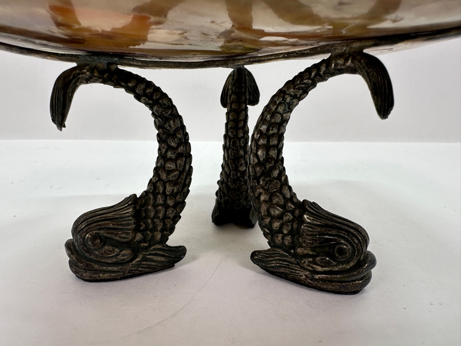 Vintage Maitland-Smith Mother Of Pearl Caviar Dish 7.5W X 6D X 3H [Photo 4]