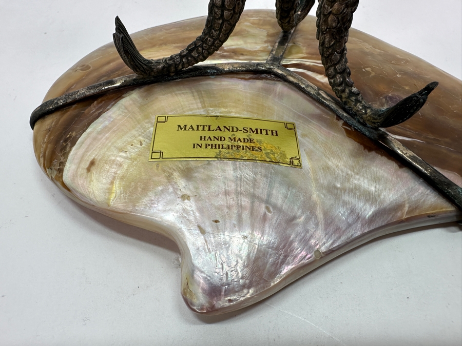 Vintage Maitland-Smith Mother Of Pearl Caviar Dish 7.5W X 6D X 3H [Photo 8]