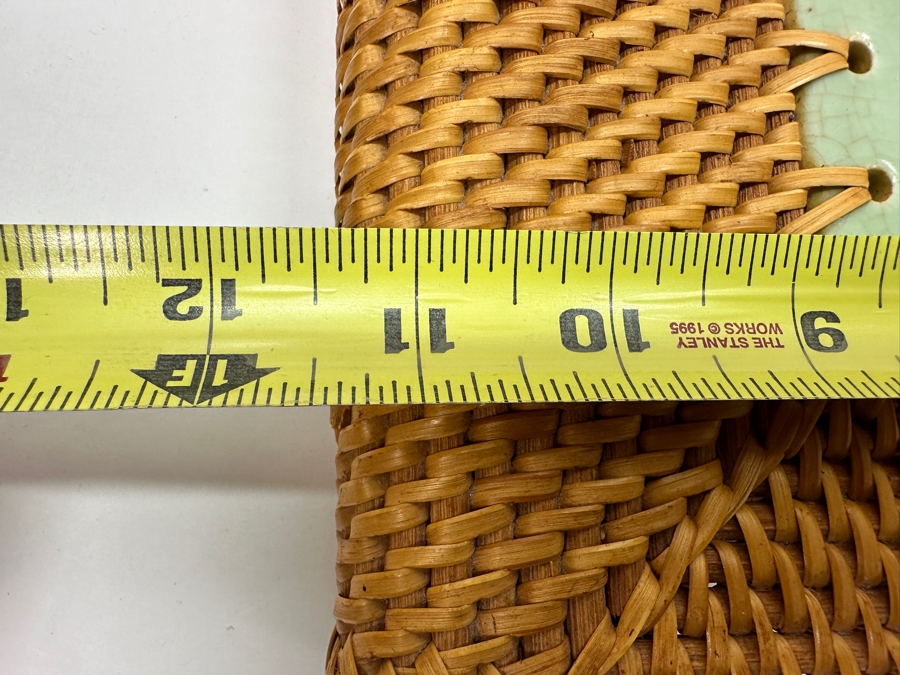 Woven Tray 12.5W, Stand And Basket With Porcelain Inserts [Photo 10]