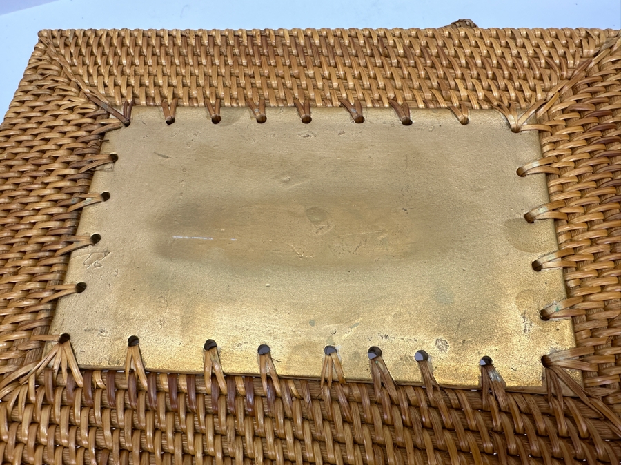 Woven Tray 12.5W, Stand And Basket With Porcelain Inserts [Photo 12]