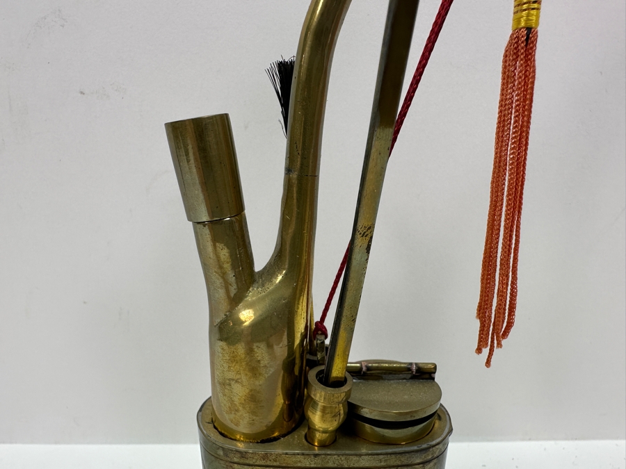 Vintage Chinese Brass Opium Pipe 8H [Photo 4]
