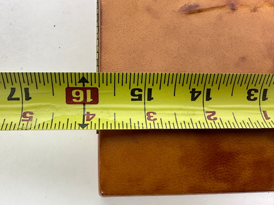 Embossed Leather Portable Lap Desk With Two Folding Doors And One Top Compartment 16W X 15D X 2.5H [Photo 6]