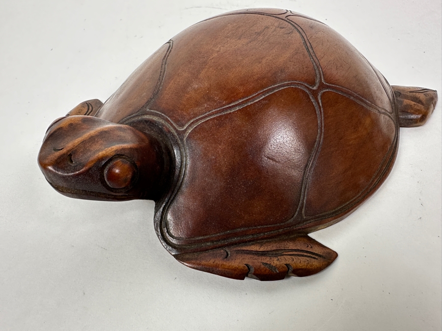 Hand Carved Wooden Turtle 10'W x 8'L x 2.5'H [Photo 5]