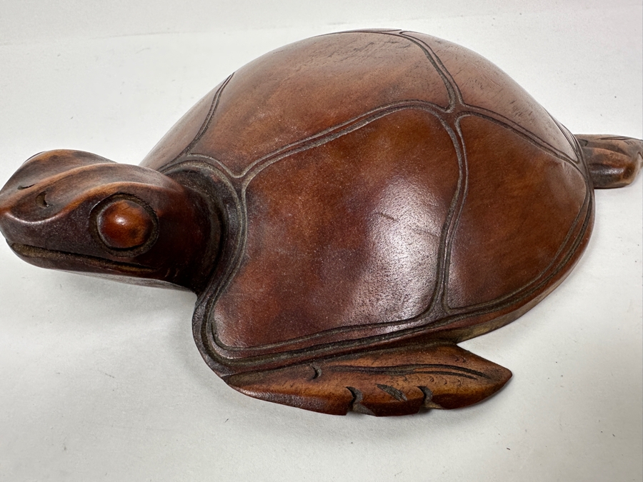 Hand Carved Wooden Turtle 10'W x 8'L x 2.5'H [Photo 6]