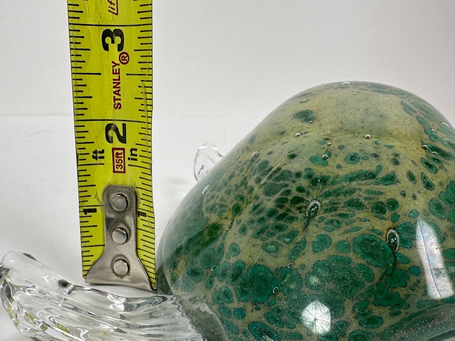 Italian Signed Marcolin Art Glass Turtle 7'W x 7'D x 2.5'H [Photo 15]