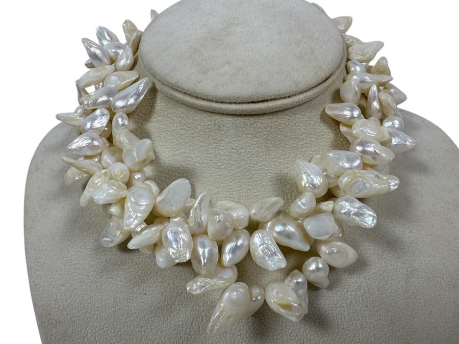 15' Multi-Strand Pearl Necklace