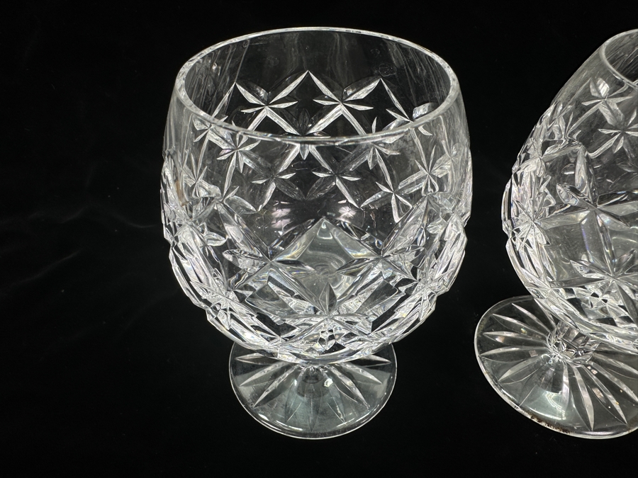 (2) Tiffany & Co Crystal Brandy Snifters 5 1/8'H [Photo 3]