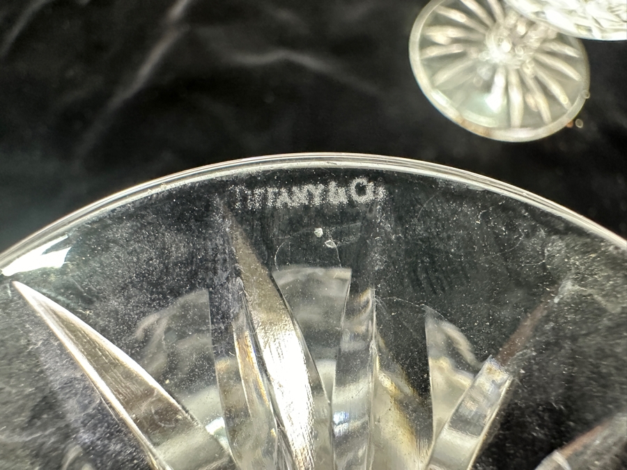 (2) Tiffany & Co Crystal Brandy Snifters 5 1/8'H [Photo 4]