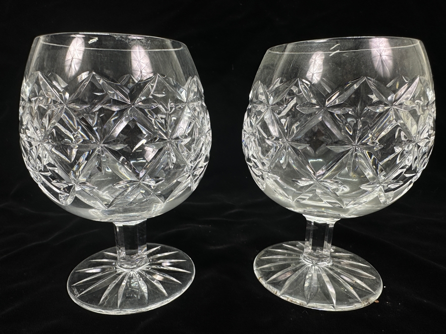 (2) Tiffany & Co Crystal Brandy Snifters 5 1/8'H [Photo 2]