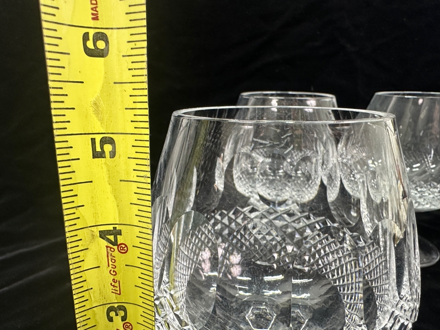 Set Of (4) Waterford Colleen Crystal Brandy Balloon Snifters Glasses 5 1/8H Replacements Value $439 [Photo 6]