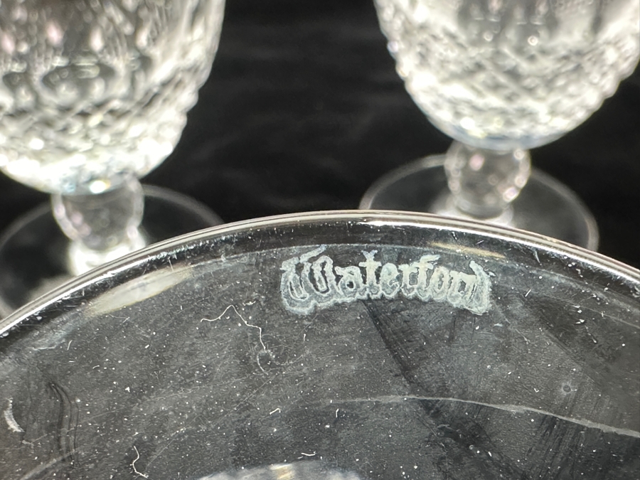 Set of (7) Waterford Colleen Water/Wine Goblets 5.25'H Replacements Value $699 [Photo 4]
