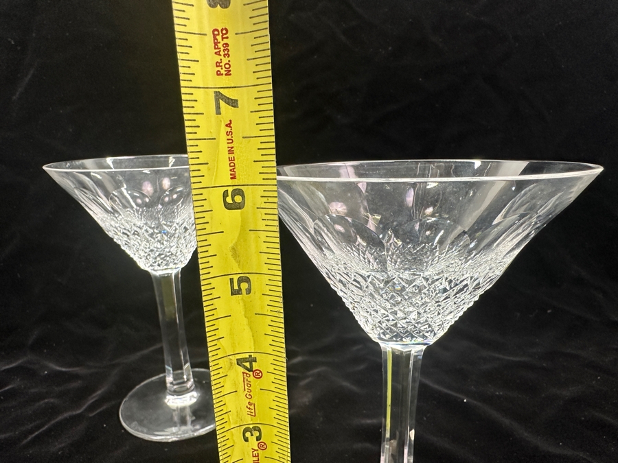 Set of (2) Waterford Colleen Martini Cocktail Glasses 6'H Replacements Value $699 [Photo 5]