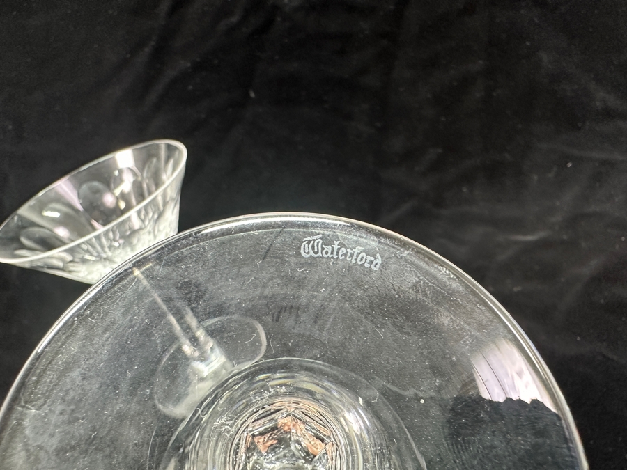 Set of (2) Waterford Colleen Martini Cocktail Glasses 6'H Replacements Value $699 [Photo 4]