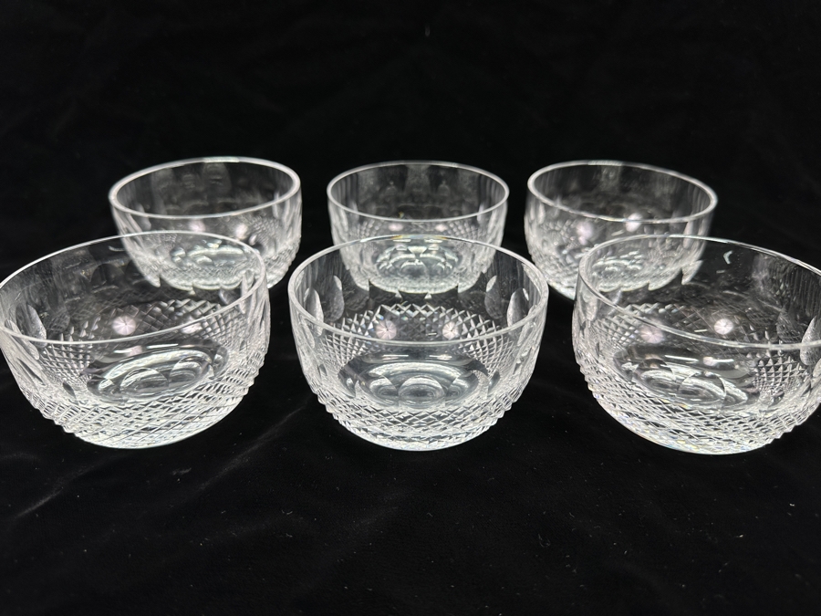 Set of (6) Waterford Colleen 4' Finger Condiment Bowls 4'W x 2.5'H Replacements Value $599 [Photo 2]