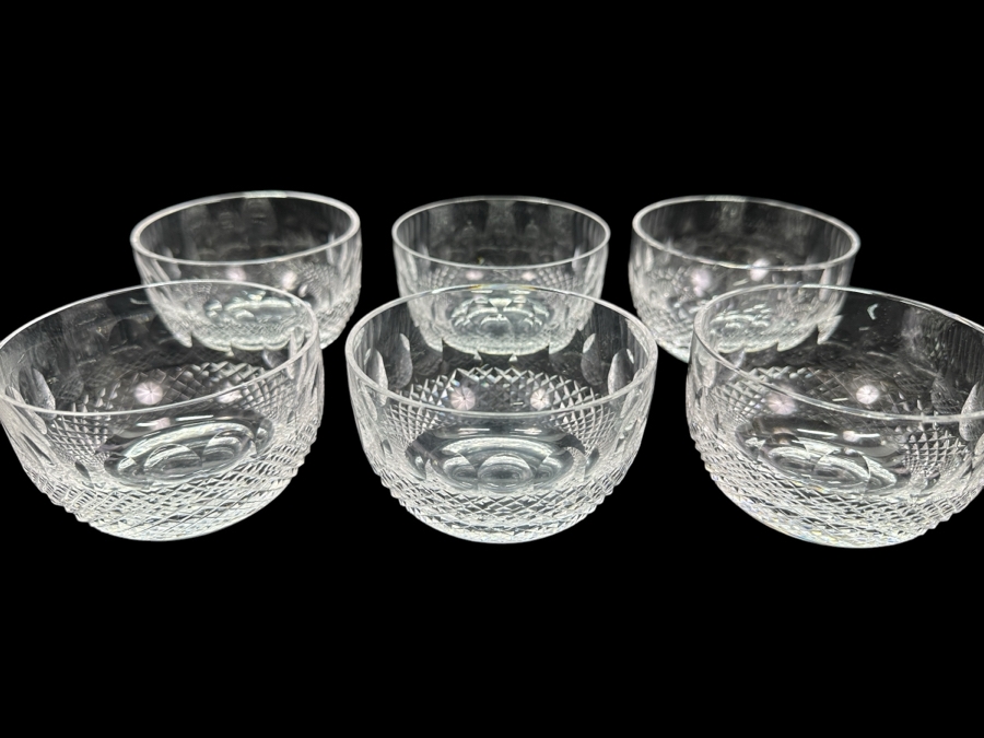 Set of (6) Waterford Colleen 4' Finger Condiment Bowls 4'W x 2.5'H Replacements Value $599