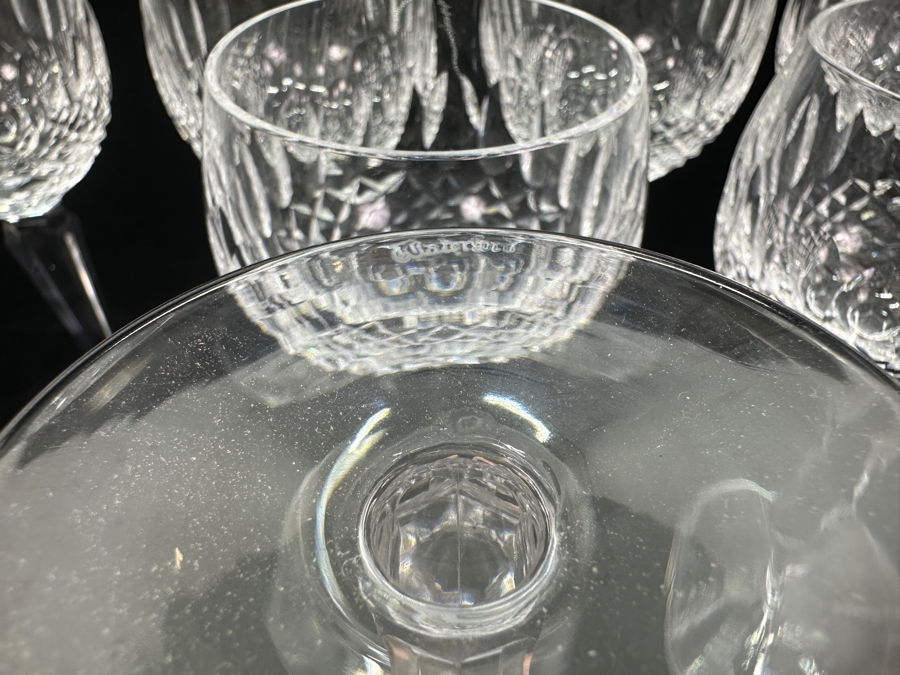 Set of (9) Waterford Colleen Hock Wine Glasses 7.5'H Replacements Value $891 [Photo 5]