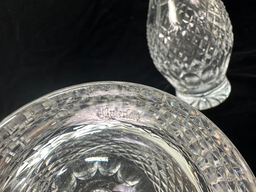 Waterford Colleen Wine Decanter No Stopper 10 7/8' Replacement Value $189 And Spirit Decanter No Stopper 8'H [Photo 6]