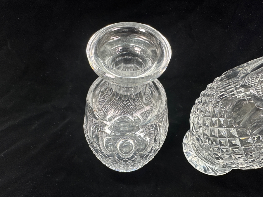 Waterford Colleen Wine Decanter No Stopper 10 7/8' Replacement Value $189 And Spirit Decanter No Stopper 8'H [Photo 5]