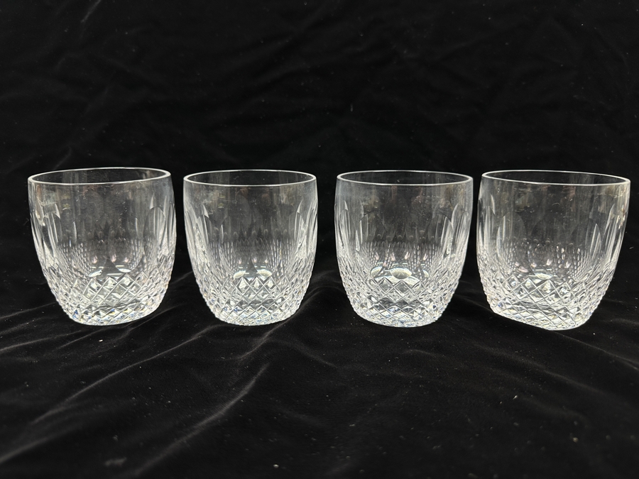 Set of (4) Waterford Colleen Old Fashioned Glasses 3 1/2'H Replacements Value $479 [Photo 2]