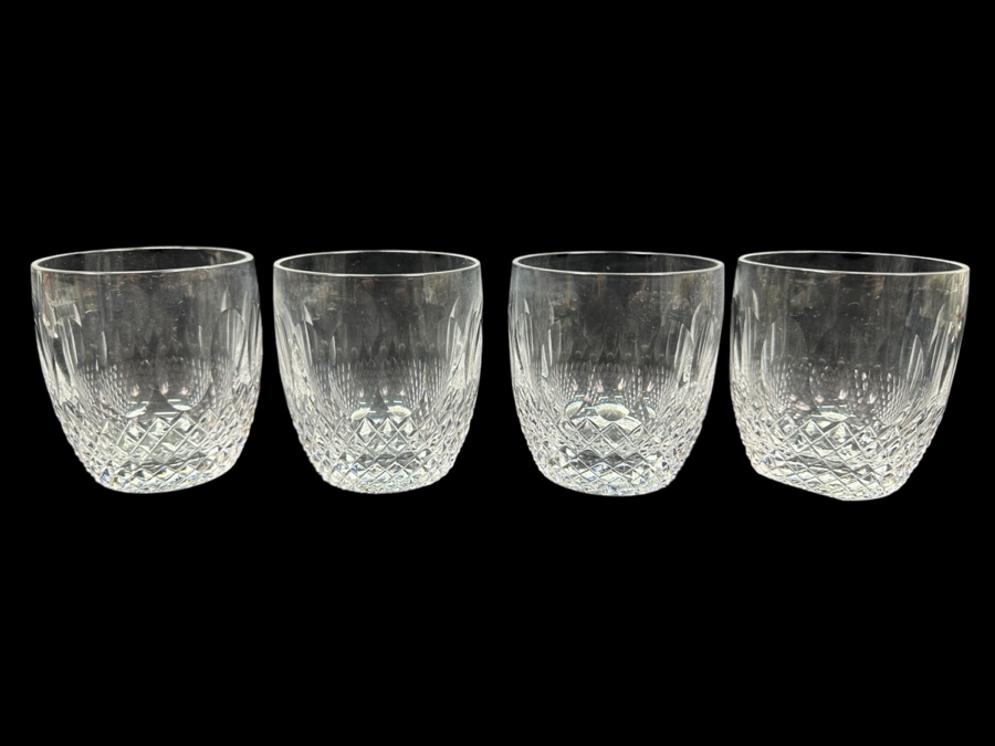 Set of (4) Waterford Colleen Old Fashioned Glasses 3 1/2'H Replacements Value $479