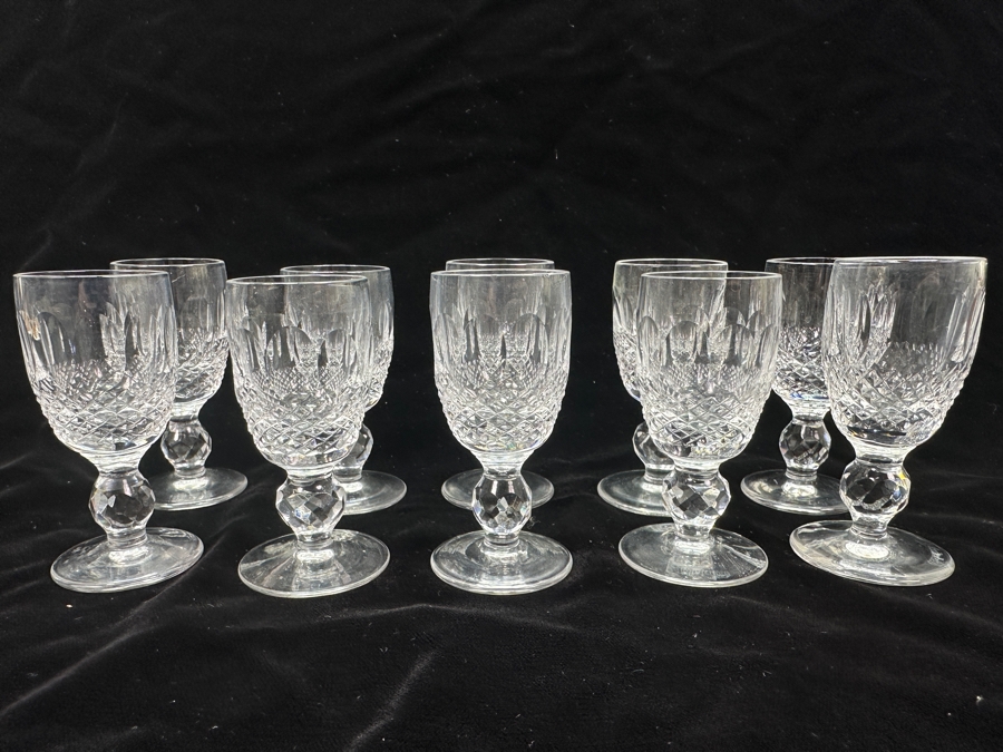 Set of (10) Waterford Colleen Cordial Glasses 3 1/4'H Replacements Value $359 [Photo 3]