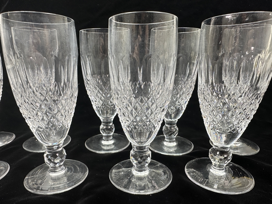 Set of (9) Waterford Colleen Fluted Champagne Glasses 6'H Replacements Value $1,079 [Photo 4]
