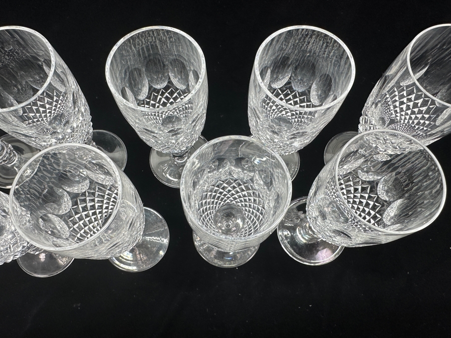 Set of (9) Waterford Colleen Fluted Champagne Glasses 6'H Replacements Value $1,079 [Photo 5]