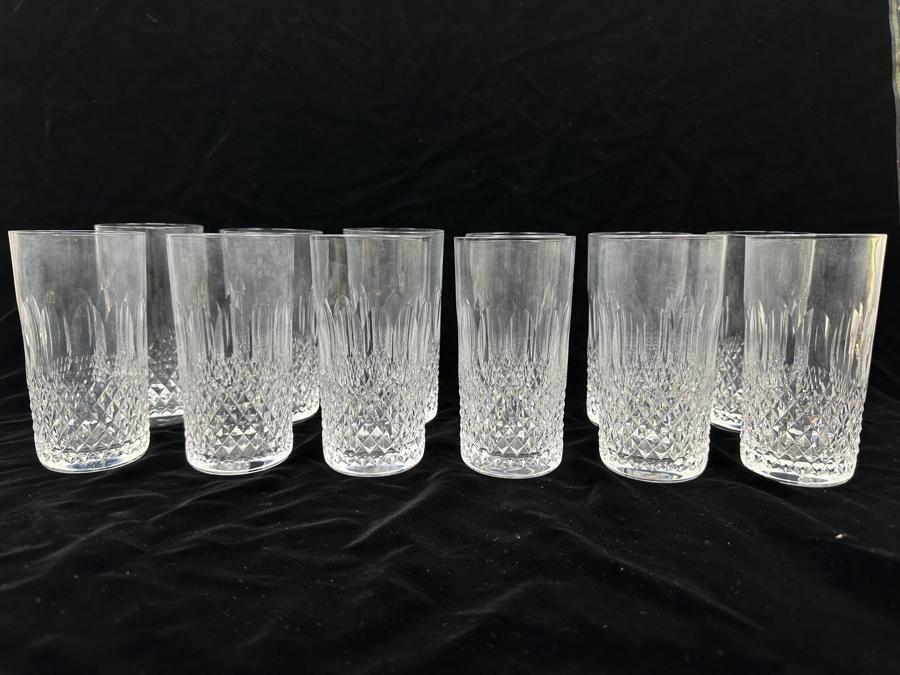 Set of (12) Waterford Colleen Highball Glasses 6'H Replacements Value $2,159 [Photo 2]