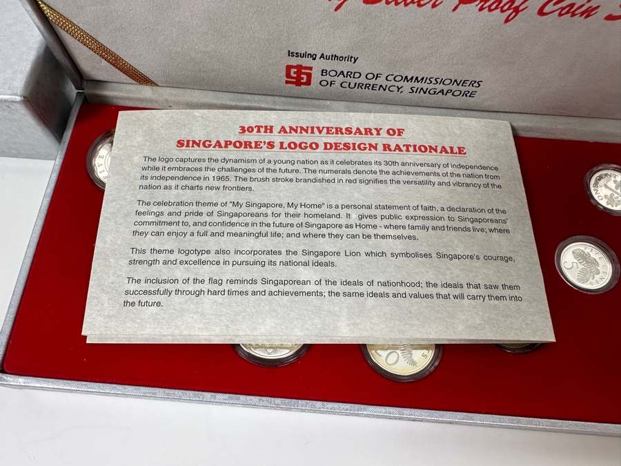 1995 Sterling Silver Proof Coin Set Produced By The